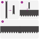 vidaXL Fűszegélyezés 50 pcs Fekete 100 x 0.05 x 20 cm