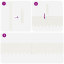 vidaXL Fűszegélyezés 50 pcs Fehér 100 x 0.05 x 20 cm