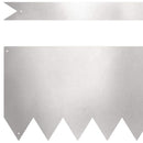 vidaXL Fűszegélyezés 50 pcs Ezüst 100 x 0.05 x 20 cm Rozsdamentes acél