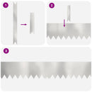 vidaXL Fűszegélyezés 50 pcs Ezüst 100 x 0.05 x 20 cm Rozsdamentes acél