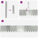 vidaXL Fűszegélyezés 50 pcs Ezüst 100 x 0.05 x 20 cm Horganyzott acél