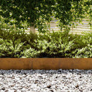 vidaXL Fűszegélyezés 50 pcs Barna 100 x 0.05 x 20 cm Időjárásálló acél