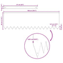 vidaXL Fűszegélyezés 30 pcs Fehér 100 x 0.05 x 20 cm