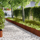 vidaXL Fűszegélyezés 30 pcs Rozsdás 100 x 0,05 x 30 cm