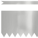 vidaXL Fűszegélyezés 50 pcs Ezüst 100 x 0,05 x 30 cm Horganyzott acél