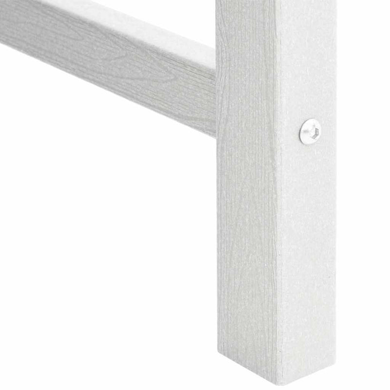 vidaXL Kerti étkezőszék 4 pcs Fehér 65.5 x 55.5 x 88cm Műanyag