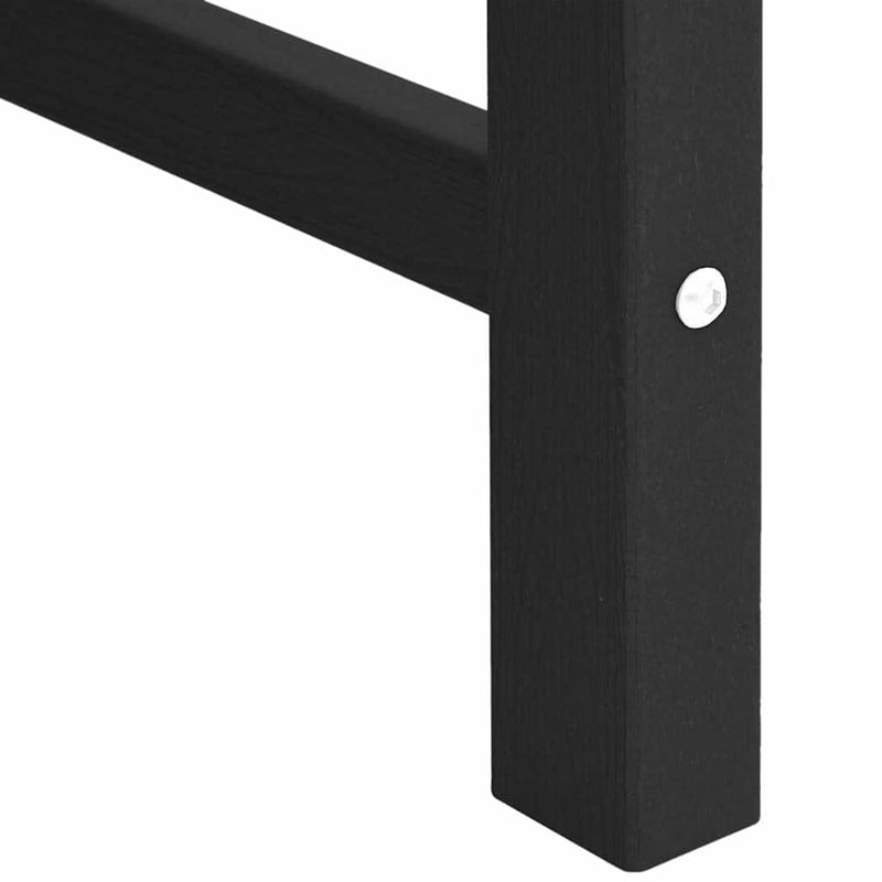 vidaXL Kerti étkezőszék 4 pcs Fekete 65.5 x 55.5 x 88cm Műanyag