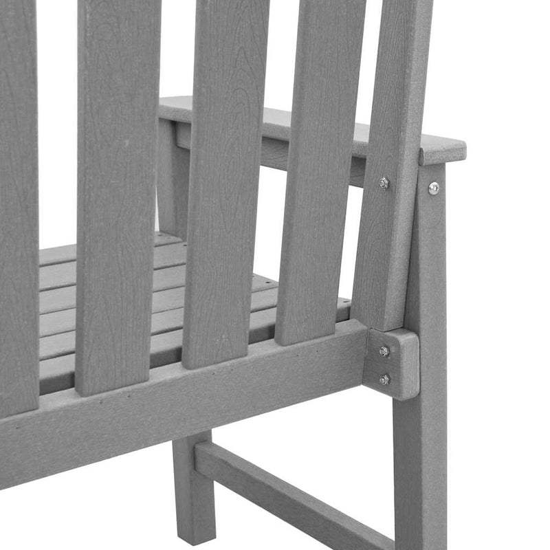 vidaXL Kerti étkezőszék 4 pcs Világosszürke 65.5 x 55.5 x 88cm Műanyag