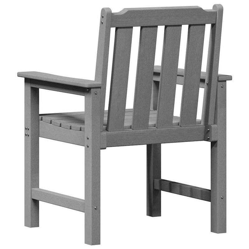 vidaXL Kerti étkezőszék 4 pcs Világosszürke 65.5 x 55.5 x 88cm Műanyag