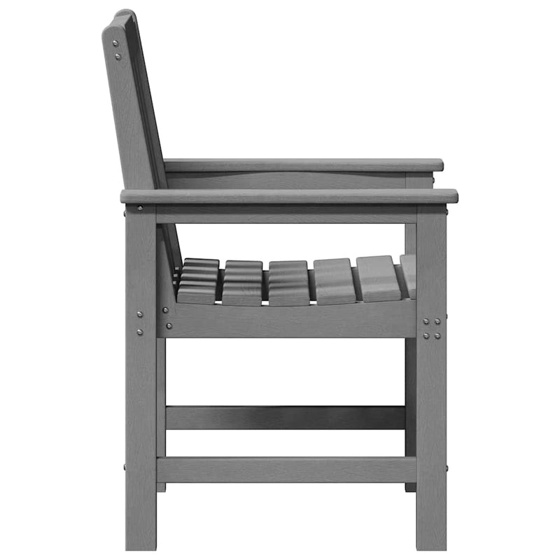 vidaXL Kerti étkezőszék 4 pcs Világosszürke 65.5 x 55.5 x 88cm Műanyag