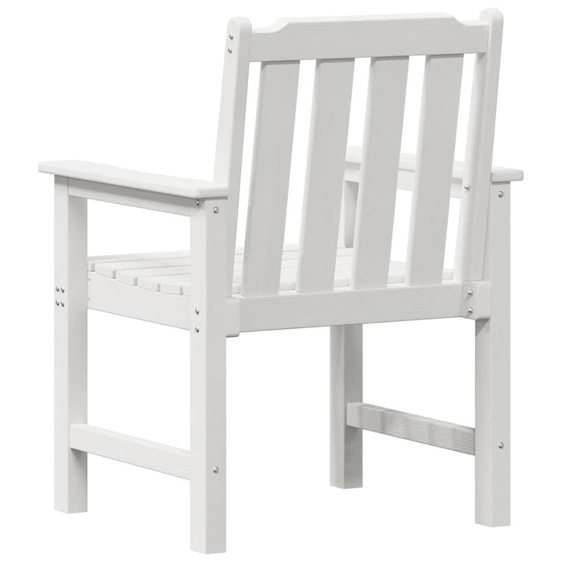 vidaXL Kerti étkezőszék 6 pcs Fehér 65.5 x 55.5 x 88cm Műanyag