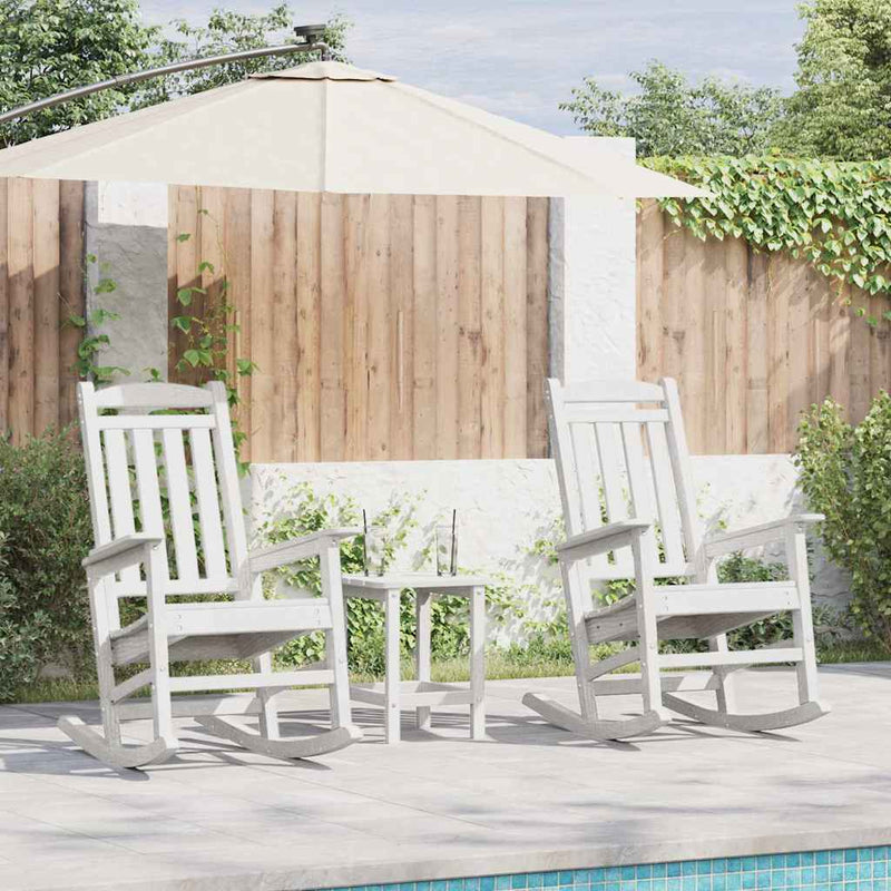 vidaXL Kerti hintaszék 2 pcs Fehér 70 x 92 x 108cm Műanyag