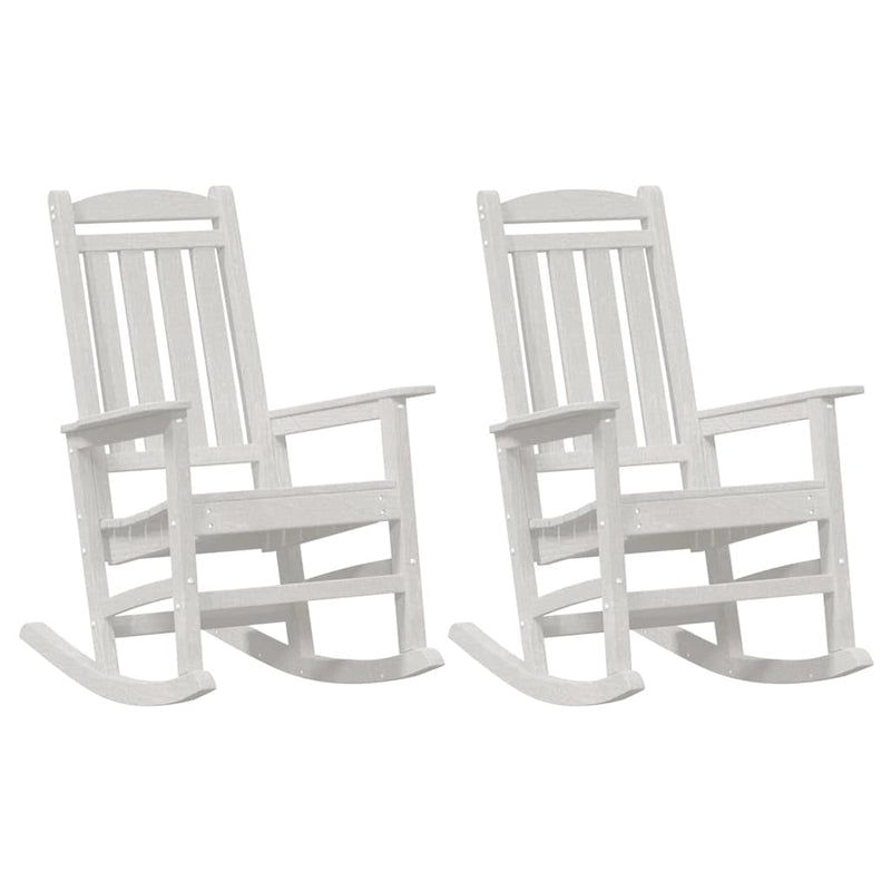 vidaXL Kerti hintaszék 2 pcs Fehér 70 x 92 x 108cm Műanyag