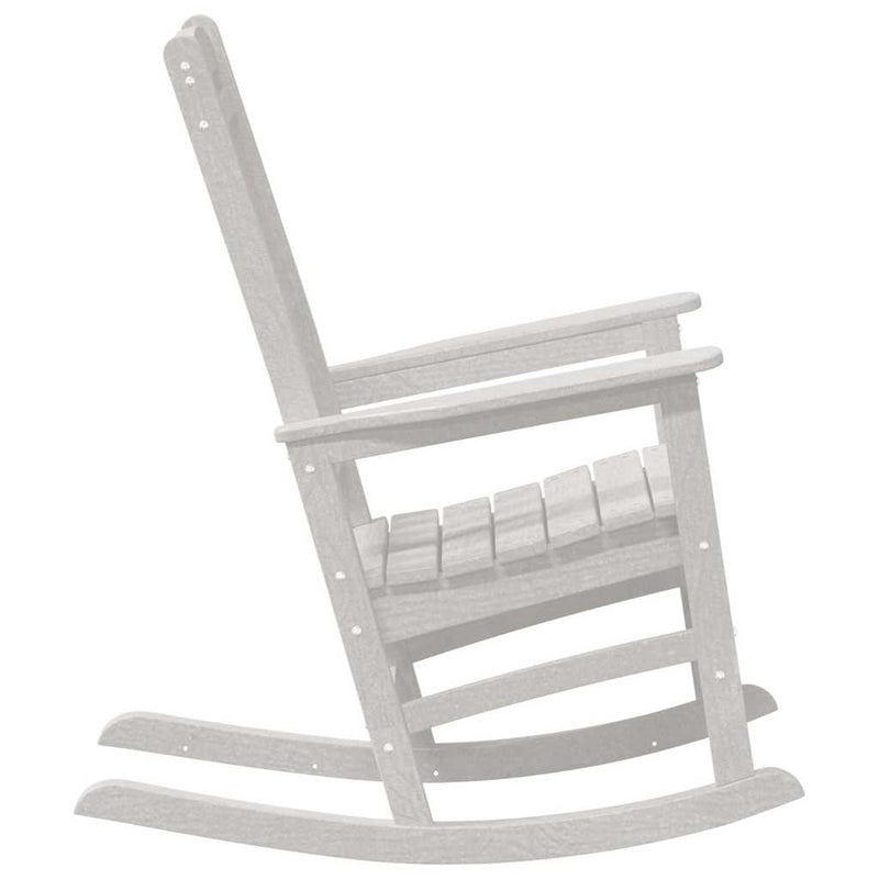 vidaXL Kerti hintaszék 2 pcs Fehér 70 x 92 x 108cm Műanyag