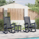 vidaXL Hintaszék 2 pcs Tengerészkék 92 x 70 x 108 cm Polietilén