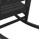 vidaXL Hintaszék 2 pcs Fekete 92 x 70 x 108 cm Polietilén