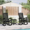 vidaXL Hintaszék 2 pcs Fekete 92 x 70 x 108 cm Polietilén