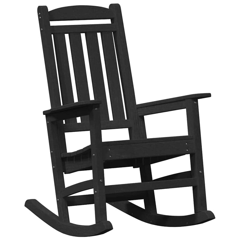 vidaXL Kerti hintaszék 2 pcs Fekete 70 x 92 x 108cm Műanyag