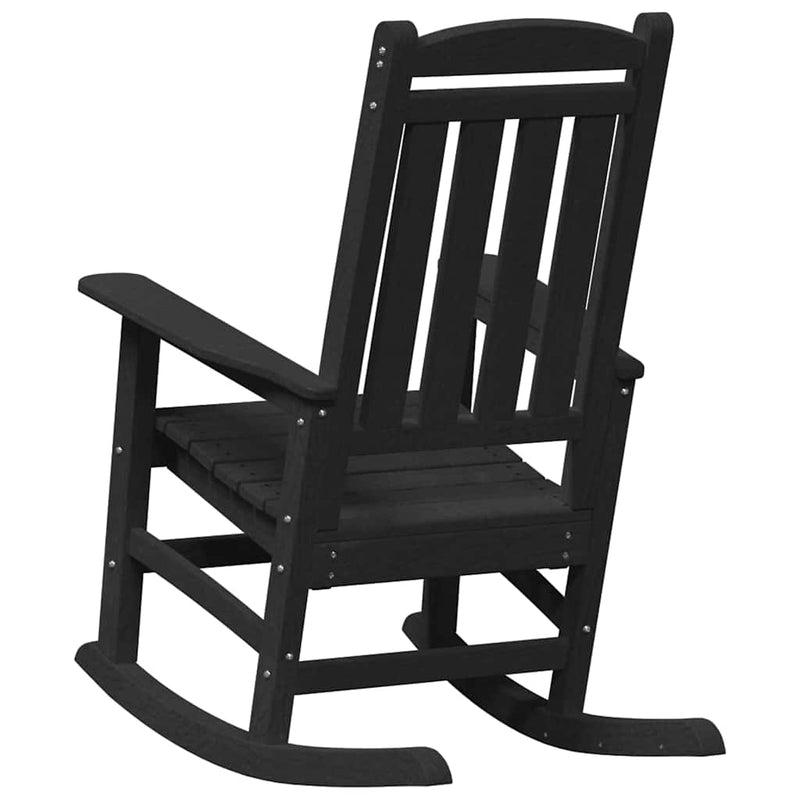 vidaXL Kerti hintaszék 2 pcs Fekete 70 x 92 x 108cm Műanyag
