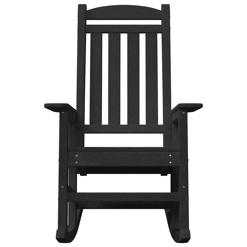 vidaXL Kerti hintaszék 2 pcs Fekete 70 x 92 x 108cm Műanyag