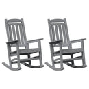 vidaXL Hintaszék 2 pcs Világosszürke 92 x 70 x 108 cm Polietilén