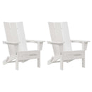 vidaXL Kerti Szék 2 pcs Fehér 80.5 x 74.5 x 92 cm Polietilén
