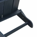 vidaXL Kerti Szék 2 pcs Tengerészkék 80.5 x 74.5 x 92 cm Polietilén