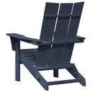 vidaXL Kerti Szék 2 pcs Tengerészkék 80.5 x 74.5 x 92 cm Polietilén