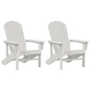vidaXL Kerti Szék 2 pcs Fehér 82 x 74 x 92 cm Polietilén