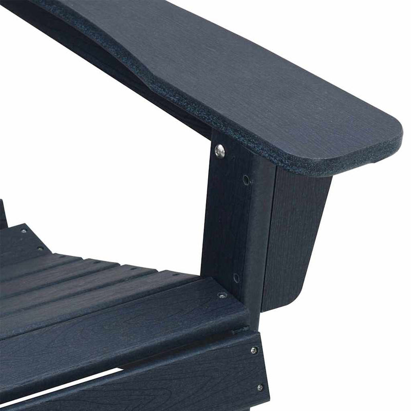 vidaXL Kerti pihenő bútor 2 pcs Tengerészkék 74 x 82 x 90cm Polietilén