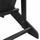 vidaXL Kerti Szék 2 pcs Fekete 82 x 74 x 92 cm Polietilén