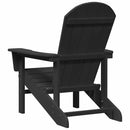 vidaXL Kerti Szék 2 pcs Fekete 82 x 74 x 92 cm Polietilén