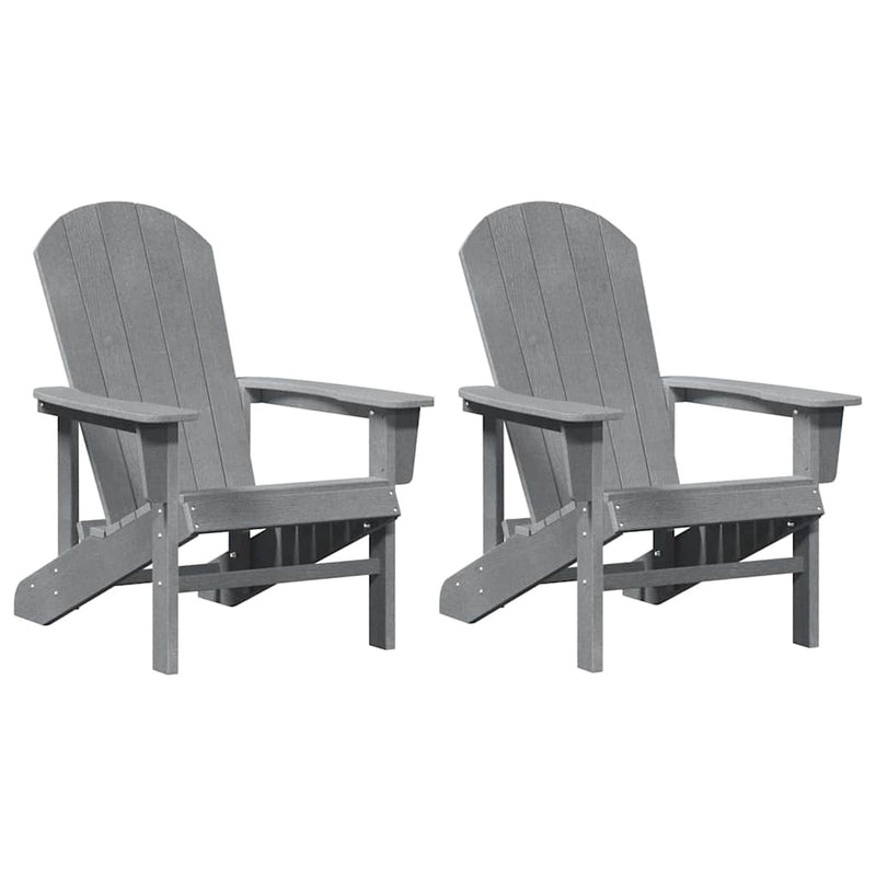 vidaXL Kerti pihenő bútor 2 pcs Világosszürke 74 x 82 x 90cm