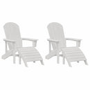 vidaXL Kerti Szék 2 pcs Fehér 83 x 74 x 92 cm Polietilén
