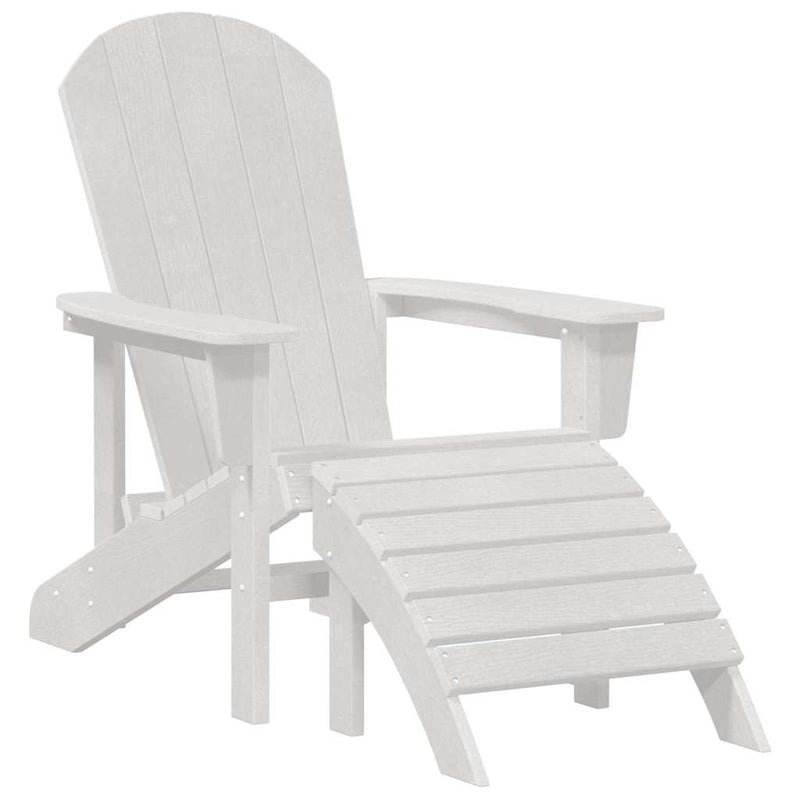 vidaXL Kerti pihenő bútor 2 pcs Fehér 74 x 82 x 90cm Műanyag