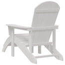 vidaXL Kerti Szék 2 pcs Fehér 83 x 74 x 92 cm Polietilén