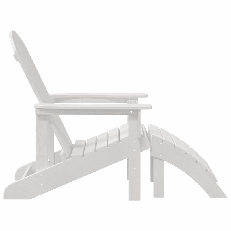 vidaXL Kerti pihenő bútor 2 pcs Fehér 74 x 82 x 90cm Műanyag