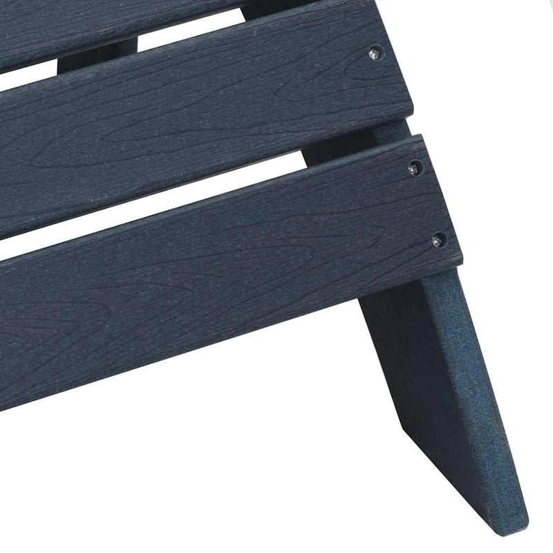 vidaXL Kerti pihenő bútor 2 pcs Tengerészkék 74 x 82 x 90cm Műanyag