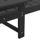 vidaXL Kerti pihenő bútor 2 pcs Fekete 53 x 195.5 x 30 cm Polietilén