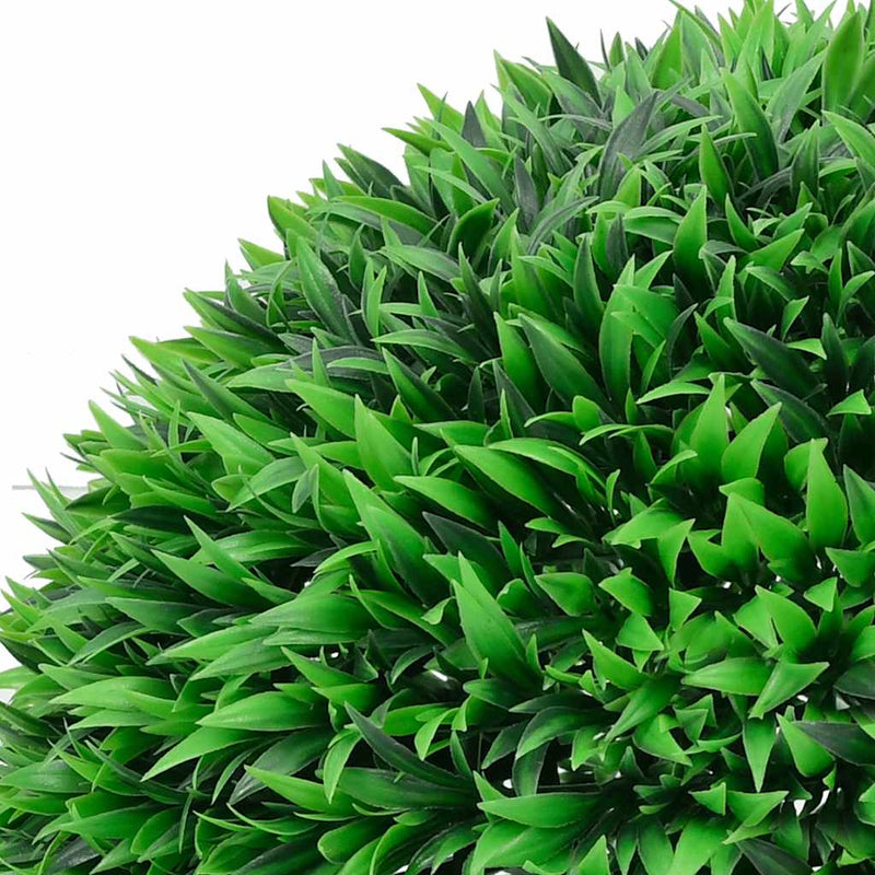 vidaXL 2 db zöld mesterséges boxwood gömbök LED fényekkel 55 cm