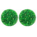 vidaXL 2 db zöld mesterséges boxwood gömbök LED fényekkel 22 cm