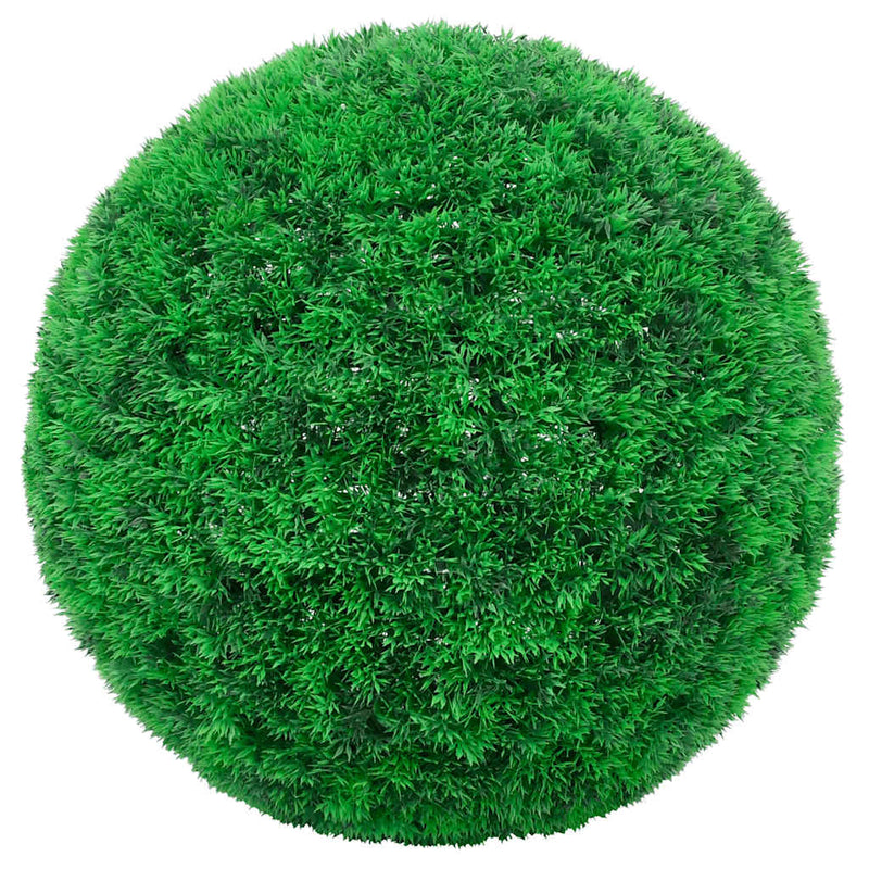 vidaXL 2 db zöld mesterséges boxwood gömbök LED fényekkel 27 cm