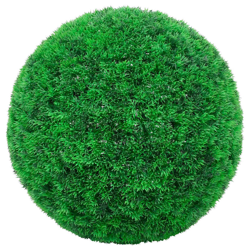 vidaXL 2 db zöld mesterséges boxwood gömbök LED fényekkel 52 cm