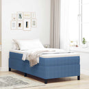 vidaXL Boxrugós ágy Kék 80 x 200 cm Bársonyos szövet