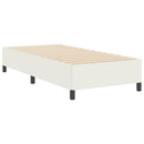 vidaXL Boxrugós ágy Krémszínű 90 x 190 cm Bársonyos szövet