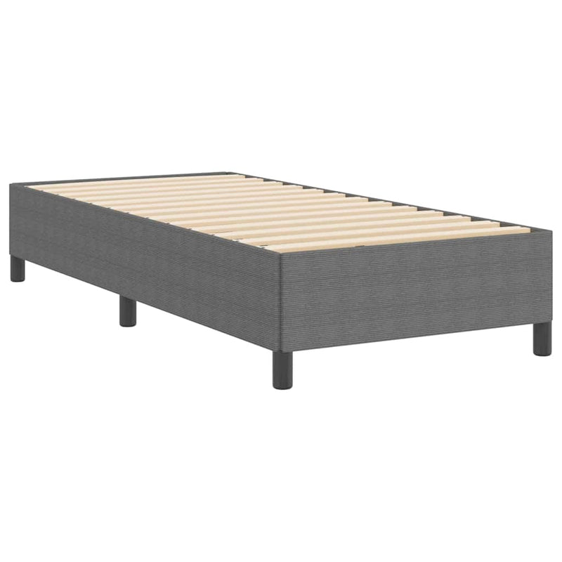 vidaXL Ágykeret Világosszürke 90 x 200 cm Bársony anyag