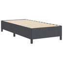 vidaXL Boxrugós ágy Sötétszürke 90 x 200 cm Bársonyos szövet