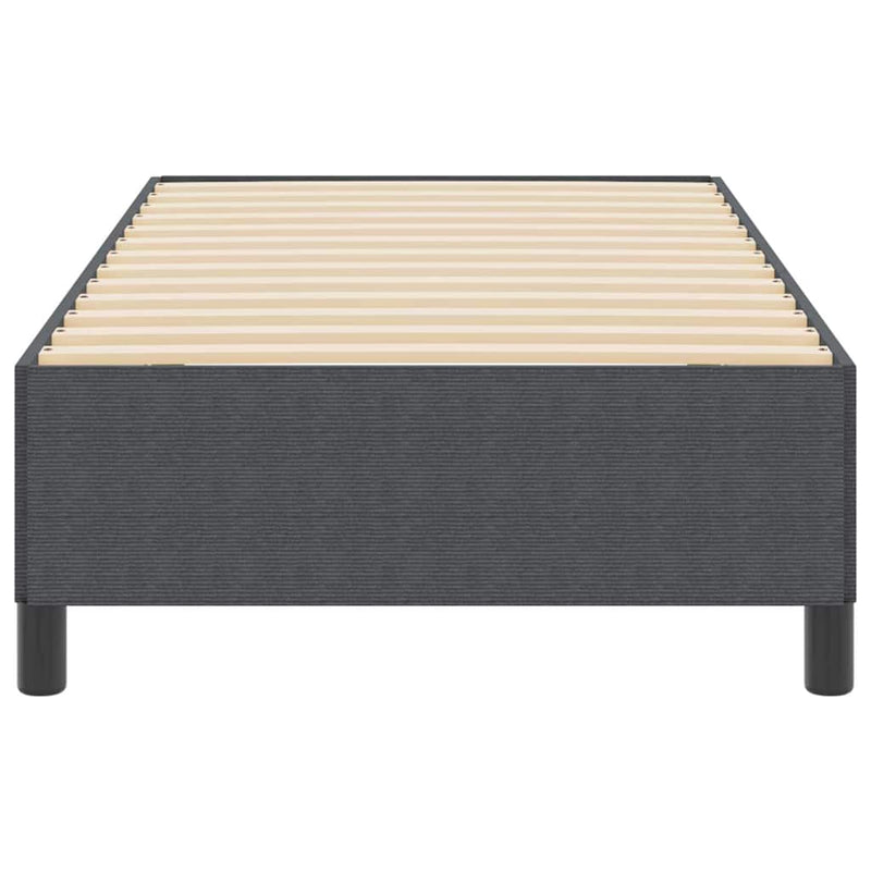 vidaXL Ágykeret Sötétszürke 90 x 200 cm Bársony anyag