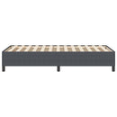 vidaXL Boxrugós ágy Sötétszürke 90 x 200 cm Bársonyos szövet