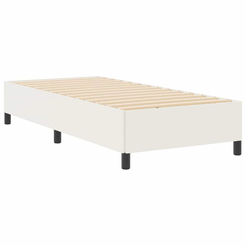 vidaXL Ágykeret Krém 90 x 200 cm Bársony anyag
